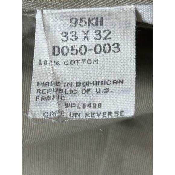 Vtg Wrangler Riata Pants mens W33 L32 Khaki Chino Beige Flat Front - Picture 2 of 15